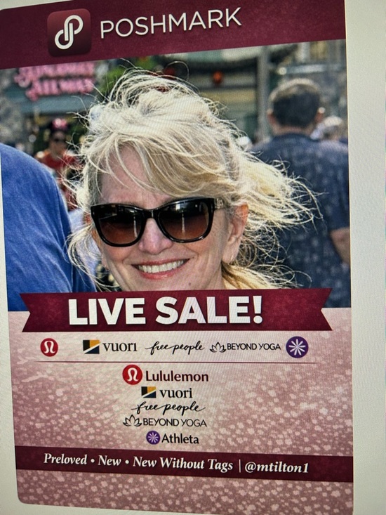 Other - Poshmark Live Sale Event Graphic - Pink and Burgundy Promotional Image